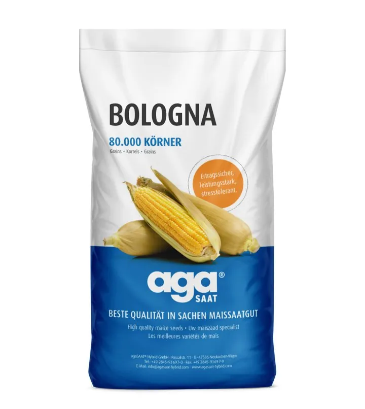 agaSAAT-Saatgutsack der Maissorte BOLOGNA